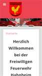 Mobile Screenshot of ffw-hahnheim.de