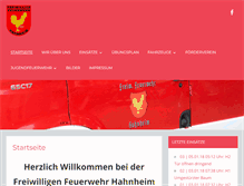 Tablet Screenshot of ffw-hahnheim.de